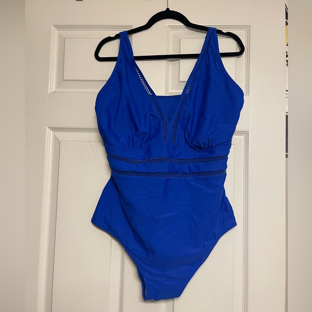 Vibrant Blue One-Piece Swimsuit